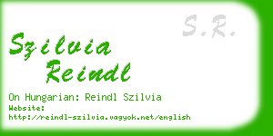 szilvia reindl business card